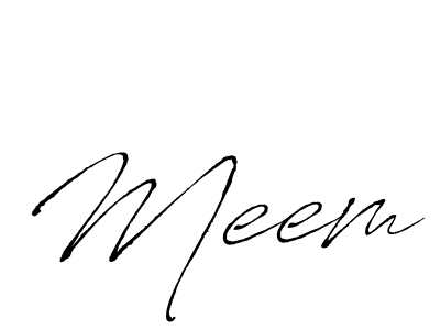Meem stylish signature style. Best Handwritten Sign (Antro_Vectra) for my name. Handwritten Signature Collection Ideas for my name Meem. Meem signature style 6 images and pictures png