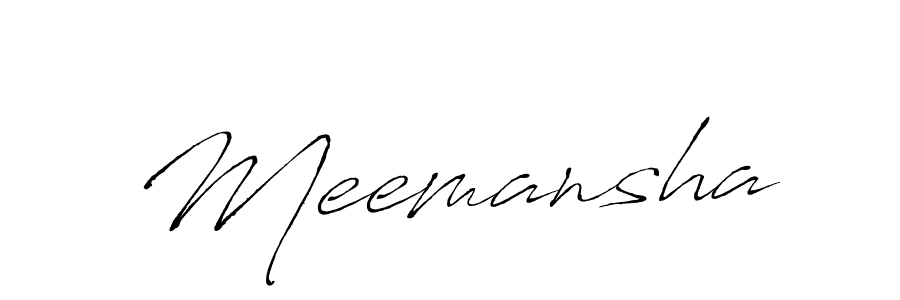 How to make Meemansha signature? Antro_Vectra is a professional autograph style. Create handwritten signature for Meemansha name. Meemansha signature style 6 images and pictures png