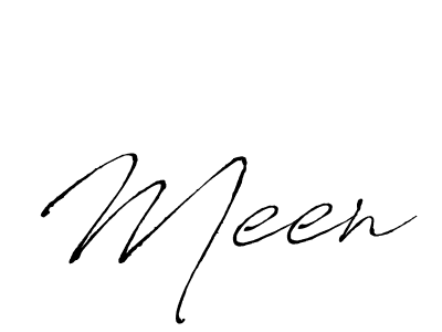 Antro_Vectra is a professional signature style that is perfect for those who want to add a touch of class to their signature. It is also a great choice for those who want to make their signature more unique. Get Meen name to fancy signature for free. Meen signature style 6 images and pictures png