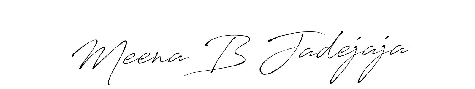 It looks lik you need a new signature style for name Meena B Jadejaja. Design unique handwritten (Antro_Vectra) signature with our free signature maker in just a few clicks. Meena B Jadejaja signature style 6 images and pictures png