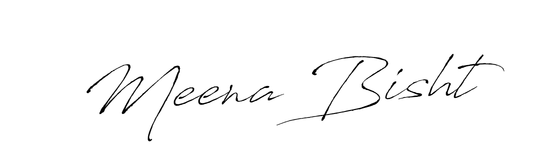 Make a beautiful signature design for name Meena Bisht. With this signature (Antro_Vectra) style, you can create a handwritten signature for free. Meena Bisht signature style 6 images and pictures png