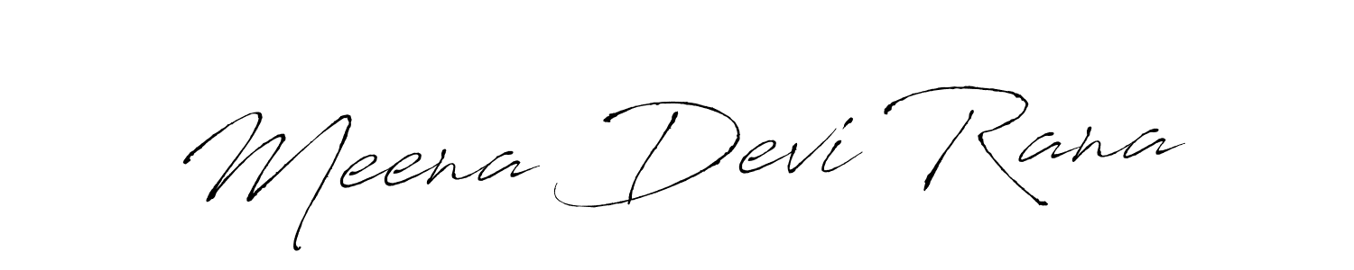 Meena Devi Rana stylish signature style. Best Handwritten Sign (Antro_Vectra) for my name. Handwritten Signature Collection Ideas for my name Meena Devi Rana. Meena Devi Rana signature style 6 images and pictures png