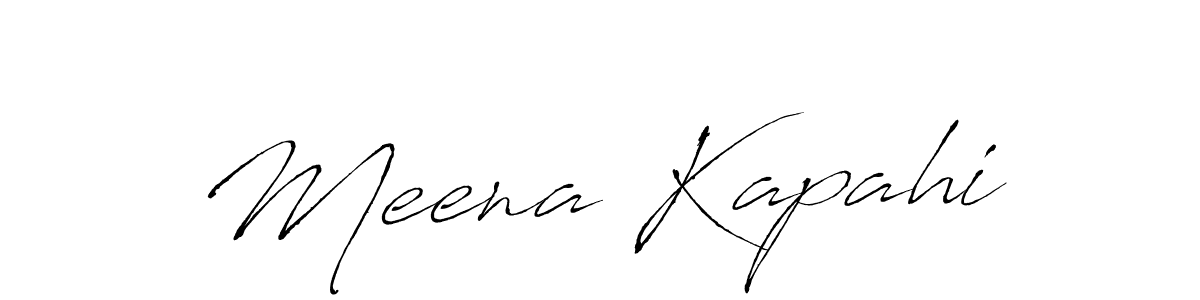 Use a signature maker to create a handwritten signature online. With this signature software, you can design (Antro_Vectra) your own signature for name Meena Kapahi. Meena Kapahi signature style 6 images and pictures png