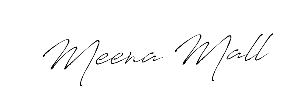 Design your own signature with our free online signature maker. With this signature software, you can create a handwritten (Antro_Vectra) signature for name Meena Mall. Meena Mall signature style 6 images and pictures png