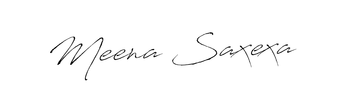 Make a beautiful signature design for name Meena Saxexa. With this signature (Antro_Vectra) style, you can create a handwritten signature for free. Meena Saxexa signature style 6 images and pictures png