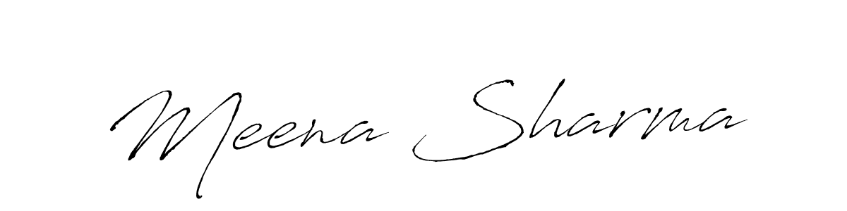 Antro_Vectra is a professional signature style that is perfect for those who want to add a touch of class to their signature. It is also a great choice for those who want to make their signature more unique. Get Meena Sharma name to fancy signature for free. Meena Sharma signature style 6 images and pictures png