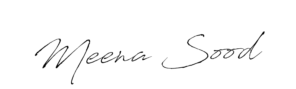 The best way (Antro_Vectra) to make a short signature is to pick only two or three words in your name. The name Meena Sood include a total of six letters. For converting this name. Meena Sood signature style 6 images and pictures png