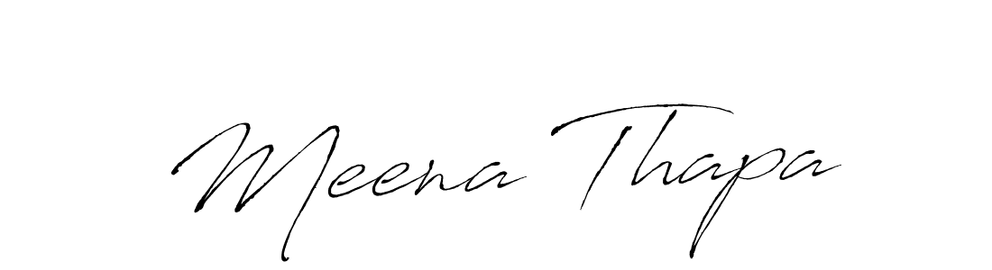 Make a short Meena Thapa signature style. Manage your documents anywhere anytime using Antro_Vectra. Create and add eSignatures, submit forms, share and send files easily. Meena Thapa signature style 6 images and pictures png