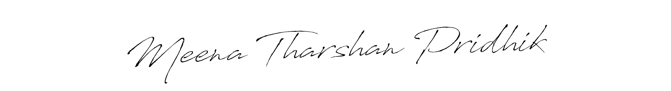 Design your own signature with our free online signature maker. With this signature software, you can create a handwritten (Antro_Vectra) signature for name Meena Tharshan Pridhik. Meena Tharshan Pridhik signature style 6 images and pictures png