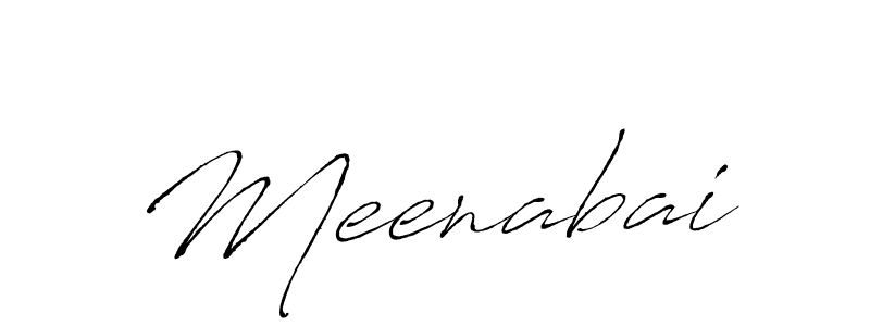 How to make Meenabai signature? Antro_Vectra is a professional autograph style. Create handwritten signature for Meenabai name. Meenabai signature style 6 images and pictures png