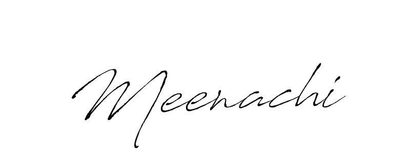 Make a beautiful signature design for name Meenachi. With this signature (Antro_Vectra) style, you can create a handwritten signature for free. Meenachi signature style 6 images and pictures png