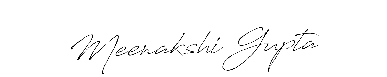 How to make Meenakshi Gupta name signature. Use Antro_Vectra style for creating short signs online. This is the latest handwritten sign. Meenakshi Gupta signature style 6 images and pictures png