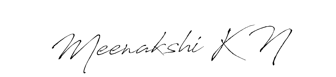 Meenakshi K N stylish signature style. Best Handwritten Sign (Antro_Vectra) for my name. Handwritten Signature Collection Ideas for my name Meenakshi K N. Meenakshi K N signature style 6 images and pictures png