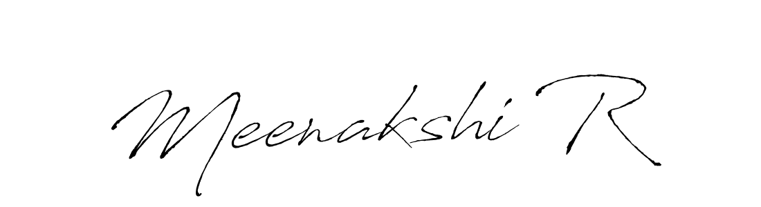 How to make Meenakshi R signature? Antro_Vectra is a professional autograph style. Create handwritten signature for Meenakshi R name. Meenakshi R signature style 6 images and pictures png