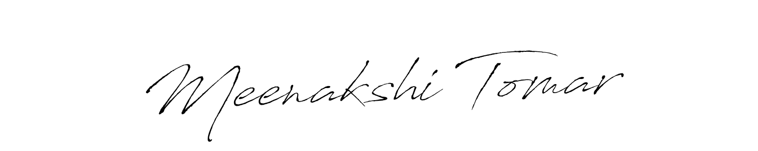 Design your own signature with our free online signature maker. With this signature software, you can create a handwritten (Antro_Vectra) signature for name Meenakshi Tomar. Meenakshi Tomar signature style 6 images and pictures png