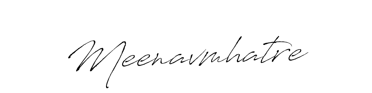 Meenavmhatre stylish signature style. Best Handwritten Sign (Antro_Vectra) for my name. Handwritten Signature Collection Ideas for my name Meenavmhatre. Meenavmhatre signature style 6 images and pictures png