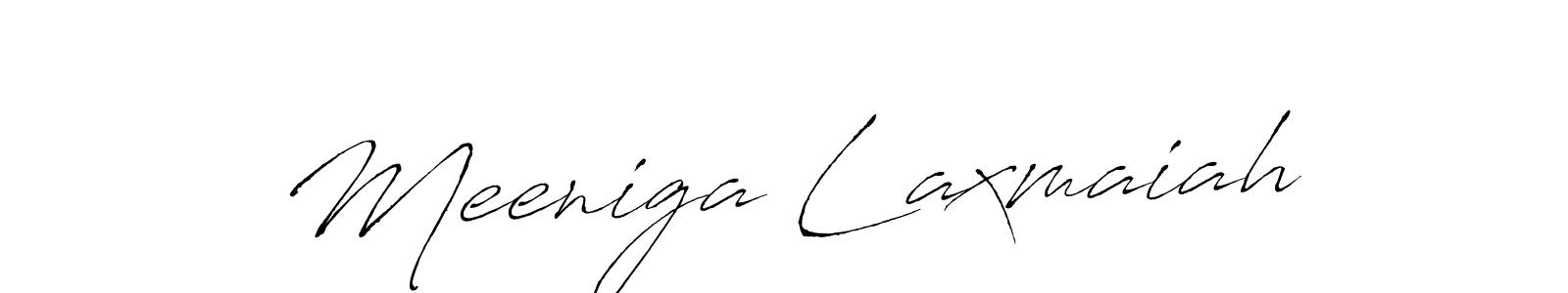Make a short Meeniga Laxmaiah signature style. Manage your documents anywhere anytime using Antro_Vectra. Create and add eSignatures, submit forms, share and send files easily. Meeniga Laxmaiah signature style 6 images and pictures png