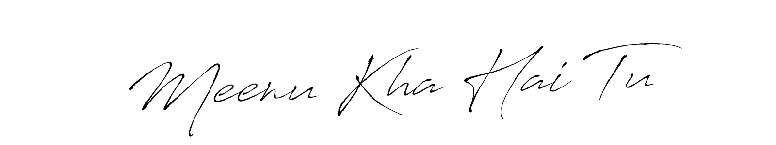 Once you've used our free online signature maker to create your best signature Antro_Vectra style, it's time to enjoy all of the benefits that Meenu Kha Hai Tu name signing documents. Meenu Kha Hai Tu signature style 6 images and pictures png