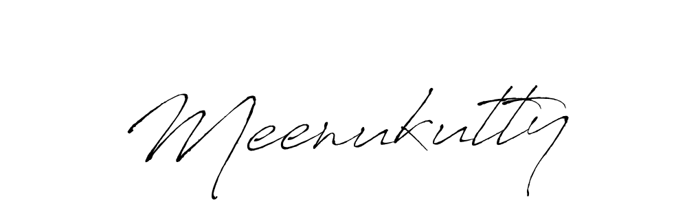 Make a beautiful signature design for name Meenukutty. With this signature (Antro_Vectra) style, you can create a handwritten signature for free. Meenukutty signature style 6 images and pictures png