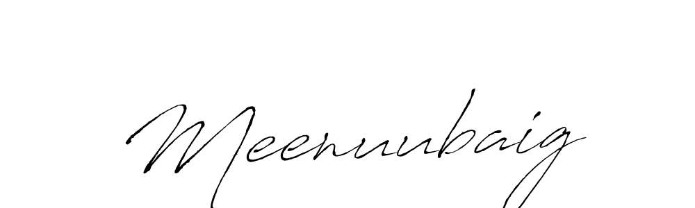 It looks lik you need a new signature style for name Meenuubaig. Design unique handwritten (Antro_Vectra) signature with our free signature maker in just a few clicks. Meenuubaig signature style 6 images and pictures png