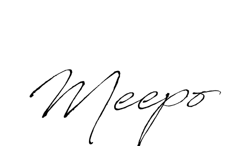 How to make Meepo signature? Antro_Vectra is a professional autograph style. Create handwritten signature for Meepo name. Meepo signature style 6 images and pictures png