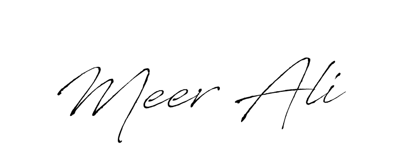 Make a beautiful signature design for name Meer Ali. With this signature (Antro_Vectra) style, you can create a handwritten signature for free. Meer Ali signature style 6 images and pictures png