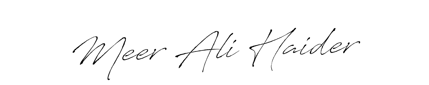 Also we have Meer Ali Haider name is the best signature style. Create professional handwritten signature collection using Antro_Vectra autograph style. Meer Ali Haider signature style 6 images and pictures png