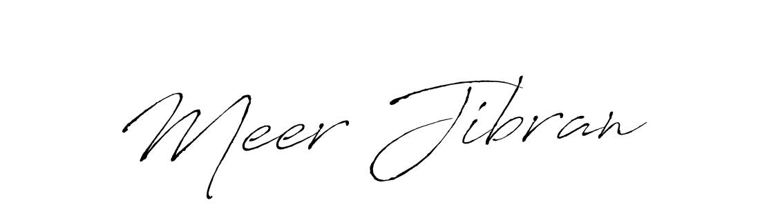 Meer Jibran stylish signature style. Best Handwritten Sign (Antro_Vectra) for my name. Handwritten Signature Collection Ideas for my name Meer Jibran. Meer Jibran signature style 6 images and pictures png