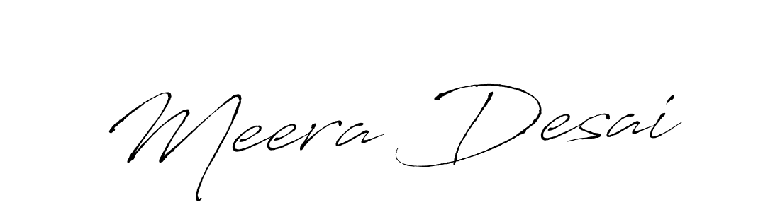 Design your own signature with our free online signature maker. With this signature software, you can create a handwritten (Antro_Vectra) signature for name Meera Desai. Meera Desai signature style 6 images and pictures png