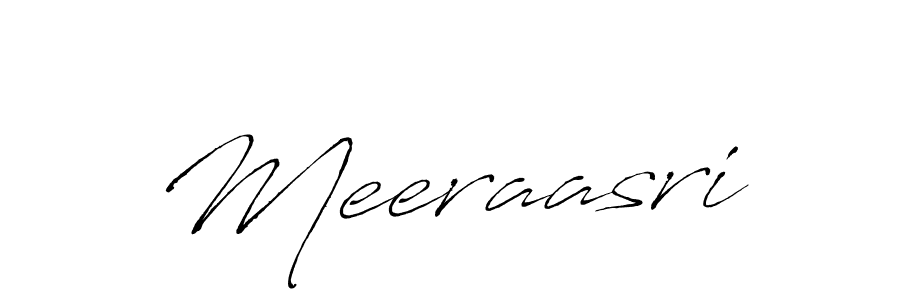 How to make Meeraasri name signature. Use Antro_Vectra style for creating short signs online. This is the latest handwritten sign. Meeraasri signature style 6 images and pictures png