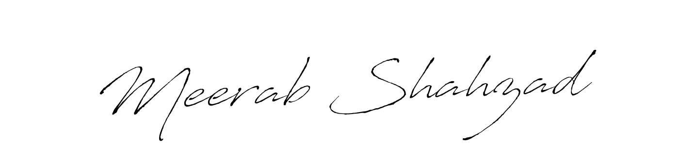 Use a signature maker to create a handwritten signature online. With this signature software, you can design (Antro_Vectra) your own signature for name Meerab Shahzad. Meerab Shahzad signature style 6 images and pictures png