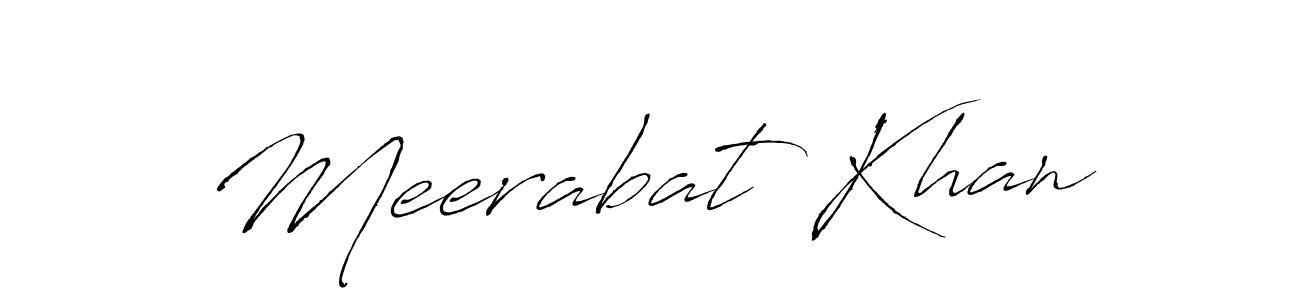 Create a beautiful signature design for name Meerabat Khan. With this signature (Antro_Vectra) fonts, you can make a handwritten signature for free. Meerabat Khan signature style 6 images and pictures png