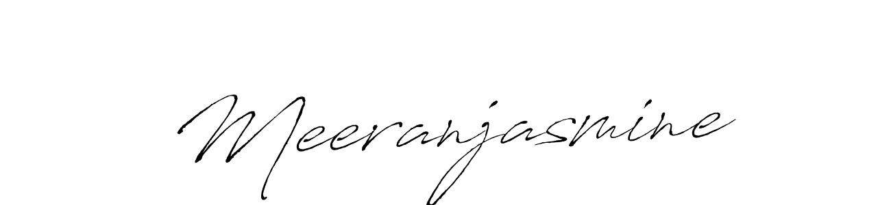 Design your own signature with our free online signature maker. With this signature software, you can create a handwritten (Antro_Vectra) signature for name Meeranjasmine. Meeranjasmine signature style 6 images and pictures png