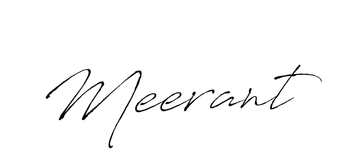 Make a beautiful signature design for name Meerant. With this signature (Antro_Vectra) style, you can create a handwritten signature for free. Meerant signature style 6 images and pictures png