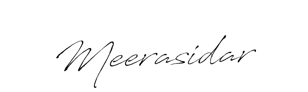 Use a signature maker to create a handwritten signature online. With this signature software, you can design (Antro_Vectra) your own signature for name Meerasidar. Meerasidar signature style 6 images and pictures png