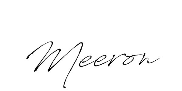 Meeron stylish signature style. Best Handwritten Sign (Antro_Vectra) for my name. Handwritten Signature Collection Ideas for my name Meeron. Meeron signature style 6 images and pictures png