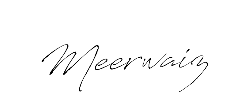 How to make Meerwaiz name signature. Use Antro_Vectra style for creating short signs online. This is the latest handwritten sign. Meerwaiz signature style 6 images and pictures png