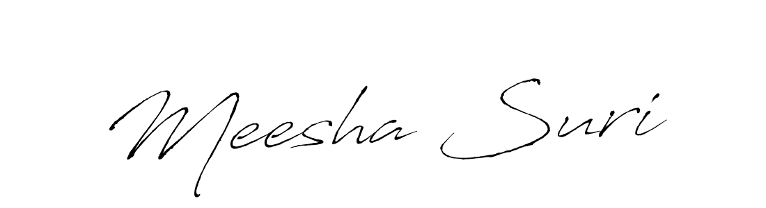 Also we have Meesha Suri name is the best signature style. Create professional handwritten signature collection using Antro_Vectra autograph style. Meesha Suri signature style 6 images and pictures png