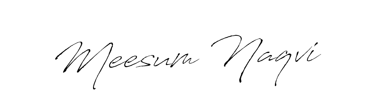 Design your own signature with our free online signature maker. With this signature software, you can create a handwritten (Antro_Vectra) signature for name Meesum Naqvi. Meesum Naqvi signature style 6 images and pictures png