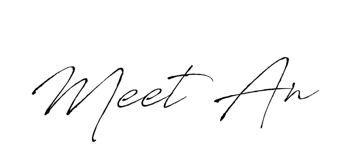 Make a beautiful signature design for name Meet An. With this signature (Antro_Vectra) style, you can create a handwritten signature for free. Meet An signature style 6 images and pictures png