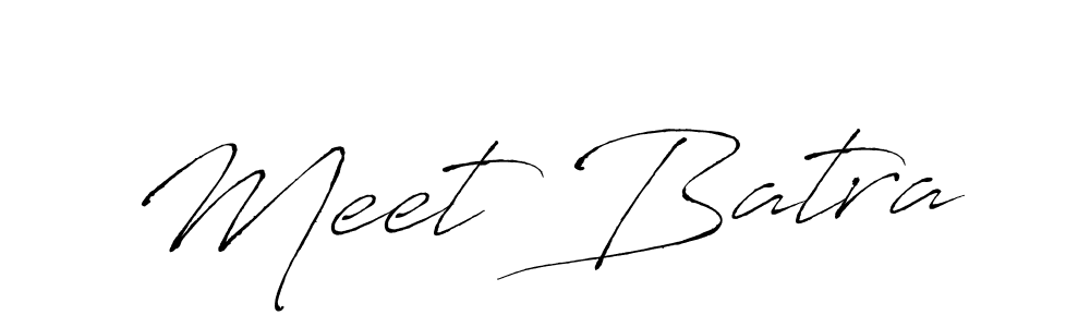 How to make Meet Batra name signature. Use Antro_Vectra style for creating short signs online. This is the latest handwritten sign. Meet Batra signature style 6 images and pictures png