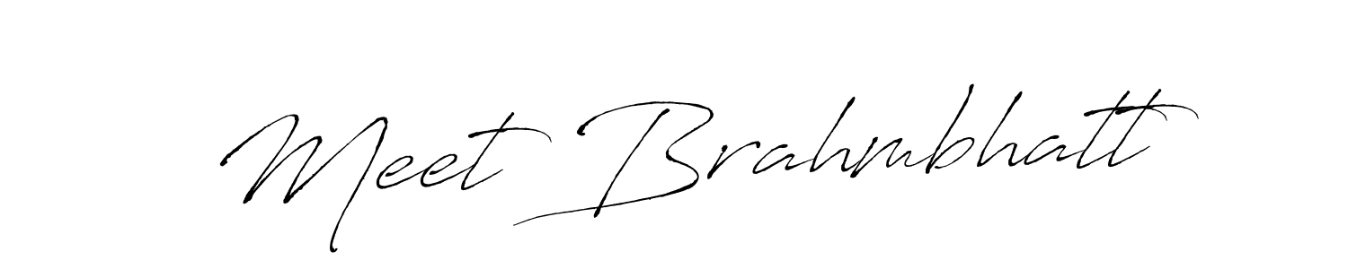 Use a signature maker to create a handwritten signature online. With this signature software, you can design (Antro_Vectra) your own signature for name Meet Brahmbhatt. Meet Brahmbhatt signature style 6 images and pictures png
