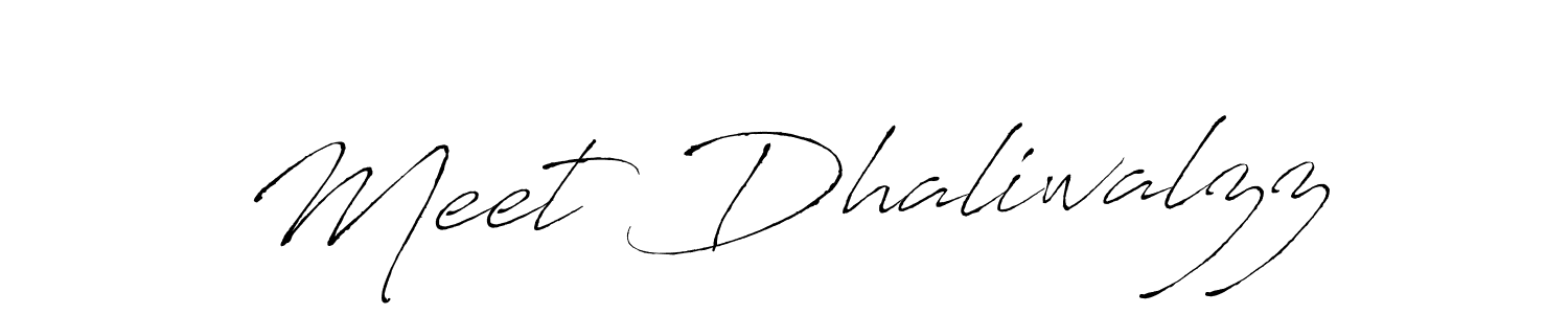 Create a beautiful signature design for name Meet Dhaliwalzz. With this signature (Antro_Vectra) fonts, you can make a handwritten signature for free. Meet Dhaliwalzz signature style 6 images and pictures png