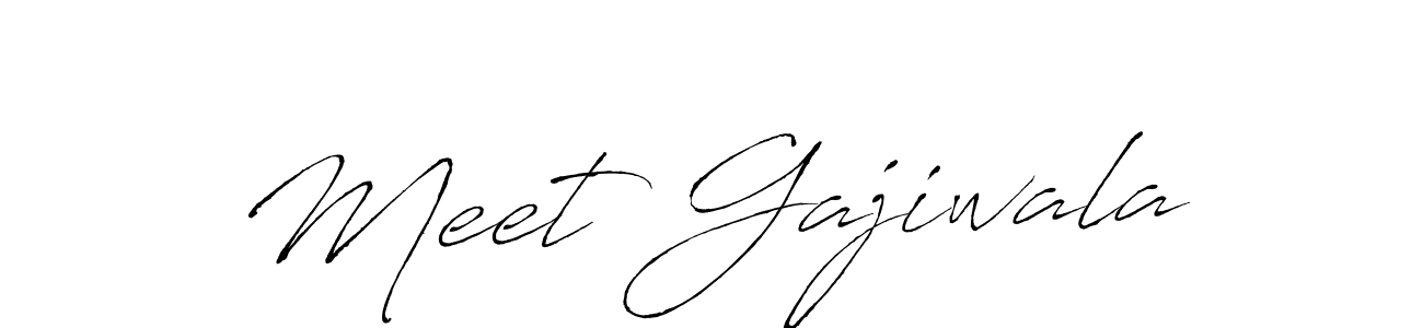 Also we have Meet Gajiwala name is the best signature style. Create professional handwritten signature collection using Antro_Vectra autograph style. Meet Gajiwala signature style 6 images and pictures png