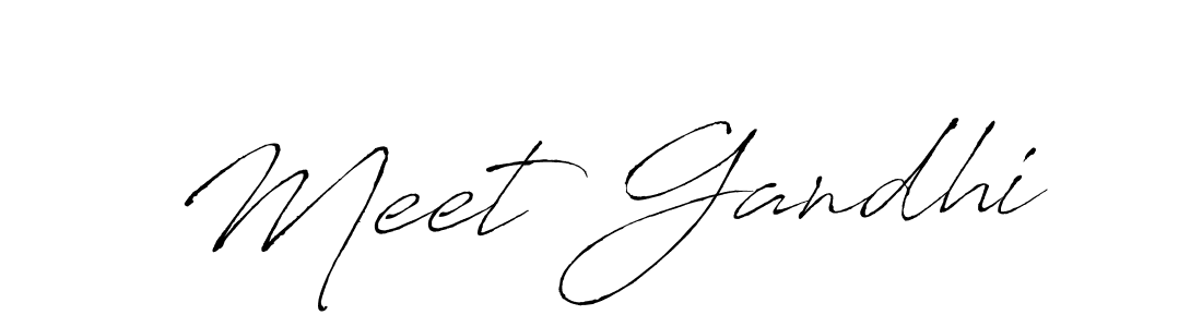 How to make Meet Gandhi signature? Antro_Vectra is a professional autograph style. Create handwritten signature for Meet Gandhi name. Meet Gandhi signature style 6 images and pictures png