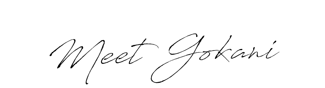 It looks lik you need a new signature style for name Meet Gokani. Design unique handwritten (Antro_Vectra) signature with our free signature maker in just a few clicks. Meet Gokani signature style 6 images and pictures png