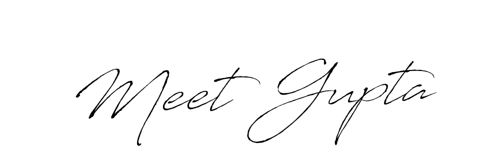 Use a signature maker to create a handwritten signature online. With this signature software, you can design (Antro_Vectra) your own signature for name Meet Gupta. Meet Gupta signature style 6 images and pictures png