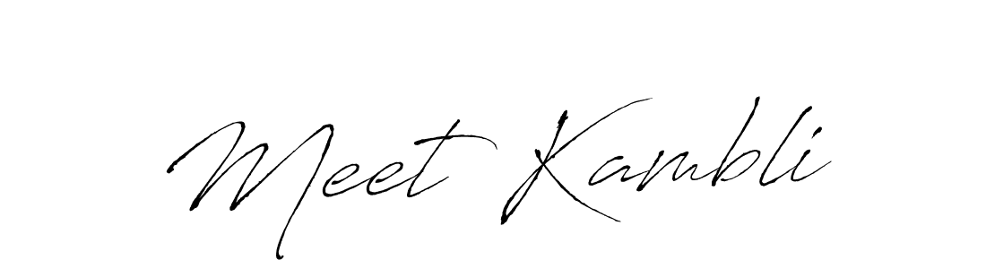 Also we have Meet Kambli name is the best signature style. Create professional handwritten signature collection using Antro_Vectra autograph style. Meet Kambli signature style 6 images and pictures png