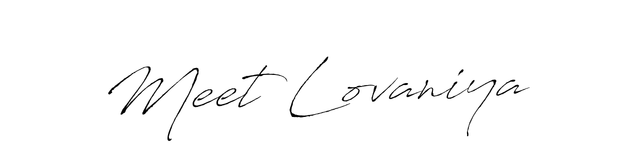 You can use this online signature creator to create a handwritten signature for the name Meet Lovaniya. This is the best online autograph maker. Meet Lovaniya signature style 6 images and pictures png