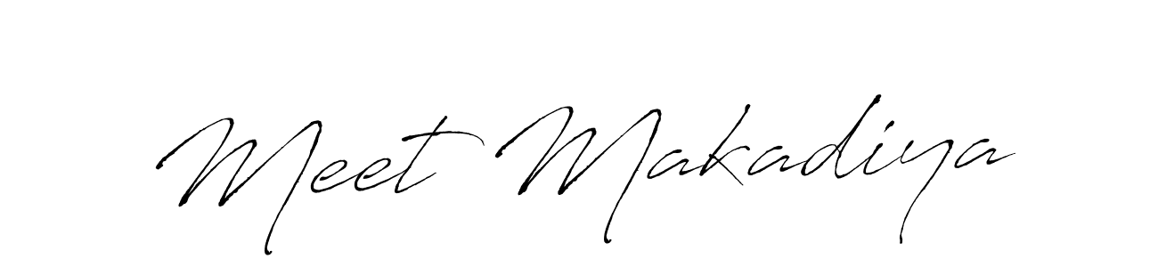 if you are searching for the best signature style for your name Meet Makadiya. so please give up your signature search. here we have designed multiple signature styles  using Antro_Vectra. Meet Makadiya signature style 6 images and pictures png
